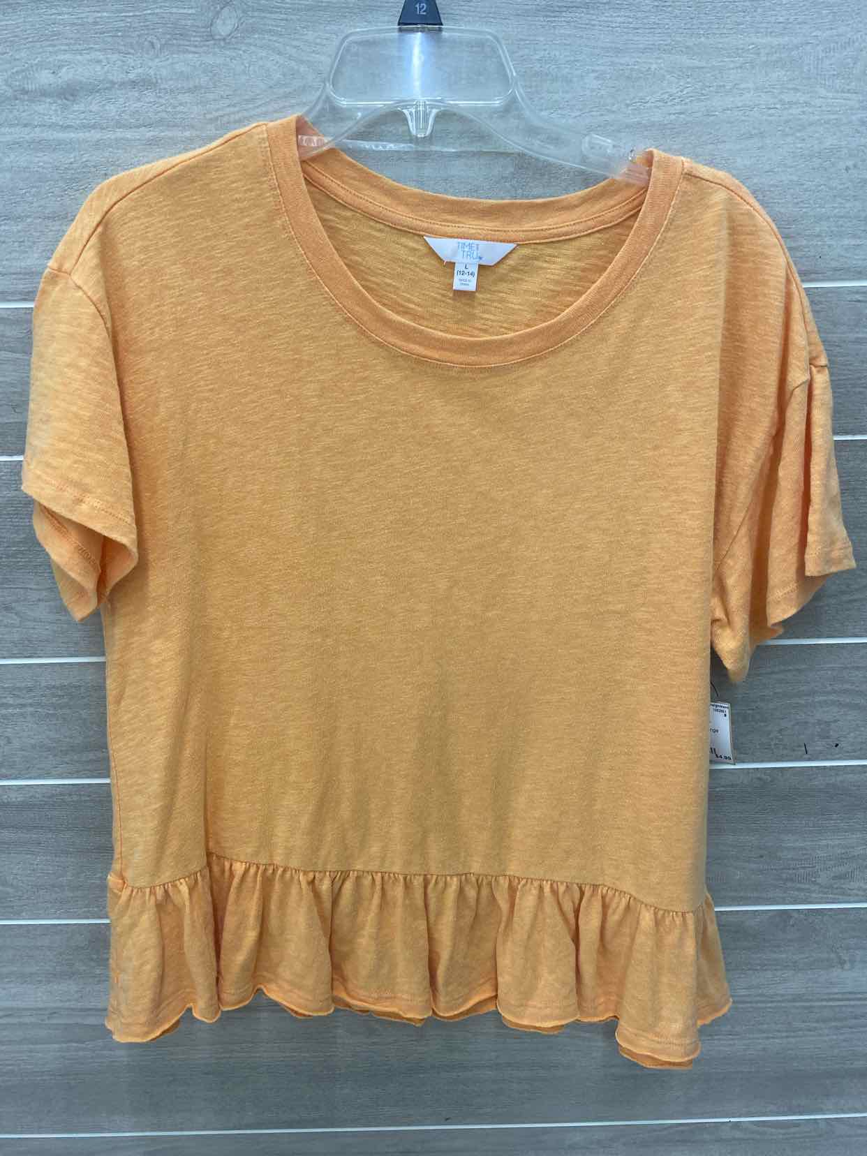 Time & Tru Orange Womens Size L Shirt