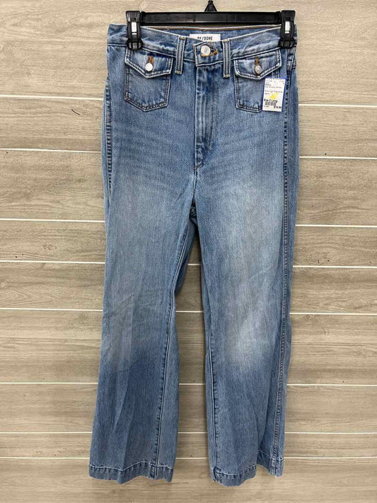 Re/Done Size 2 Long Blue Womens Jeans