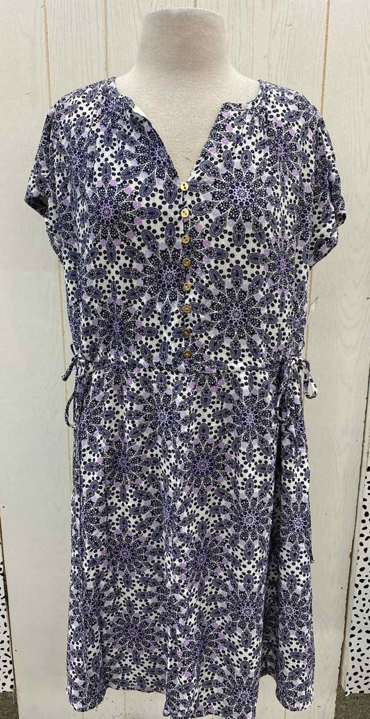 LOFT Purple Womens Size 10 Dress