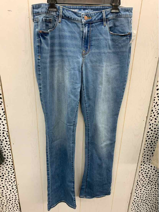 Old Navy Blue Womens Size 12 Long Jeans