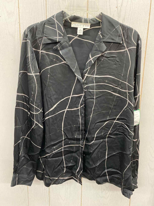 Chaus Black Womens Size M Shirt