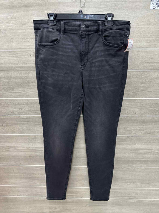 American Eagle Size 14 Long Black Womens Jeans