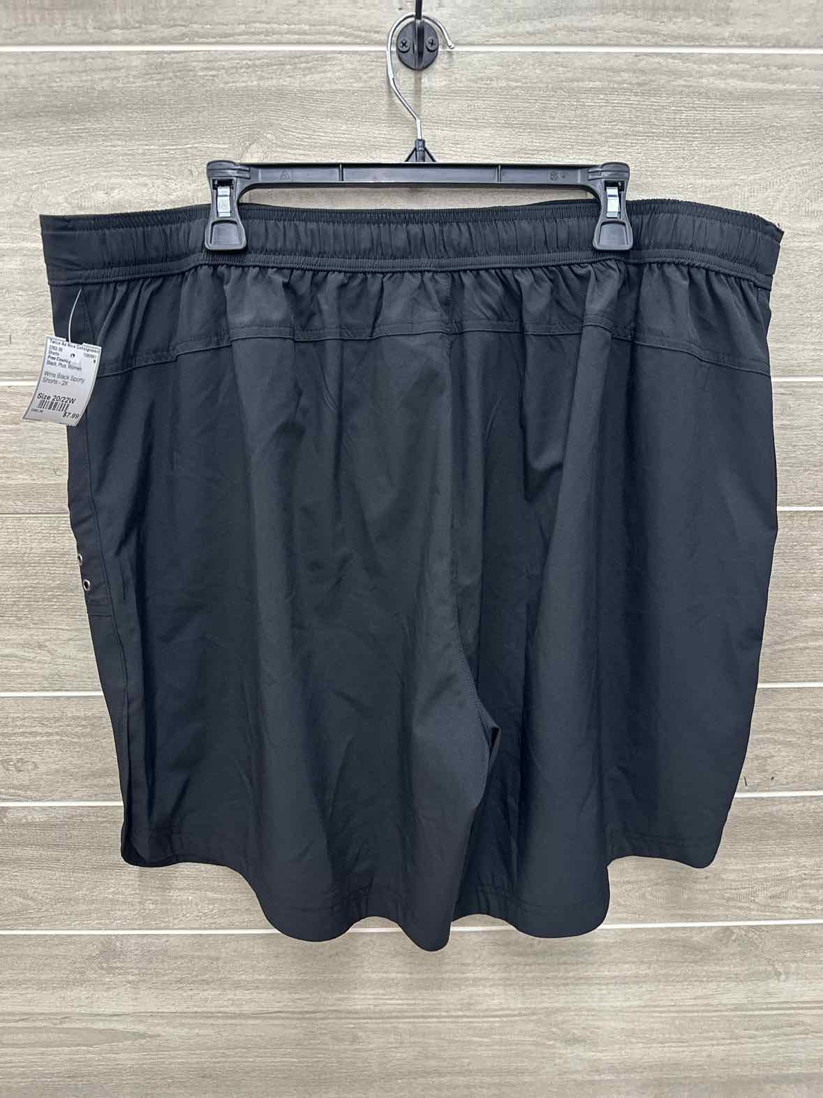 Free Country Size 20/22W Black Plus Shorts