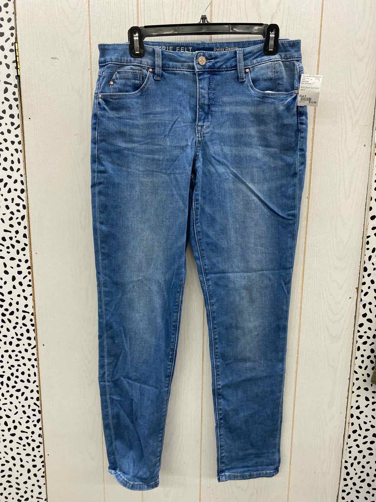 Laurie Felt Blue Womens Size 6 Jeans