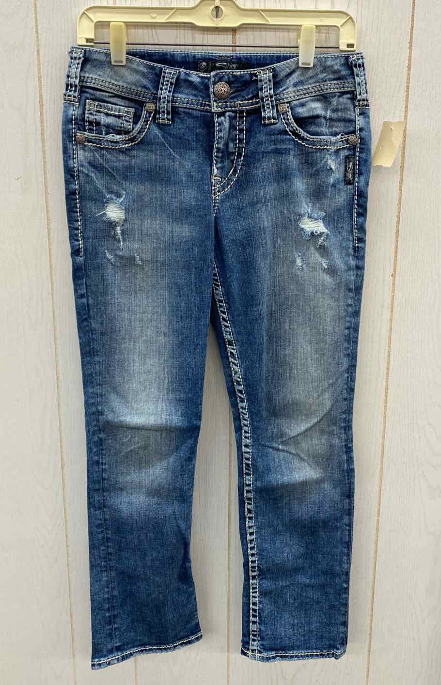 Silver Blue Womens Size 4 Jeans