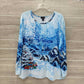 Erika Blue Womens Women Size 2X Shirt
