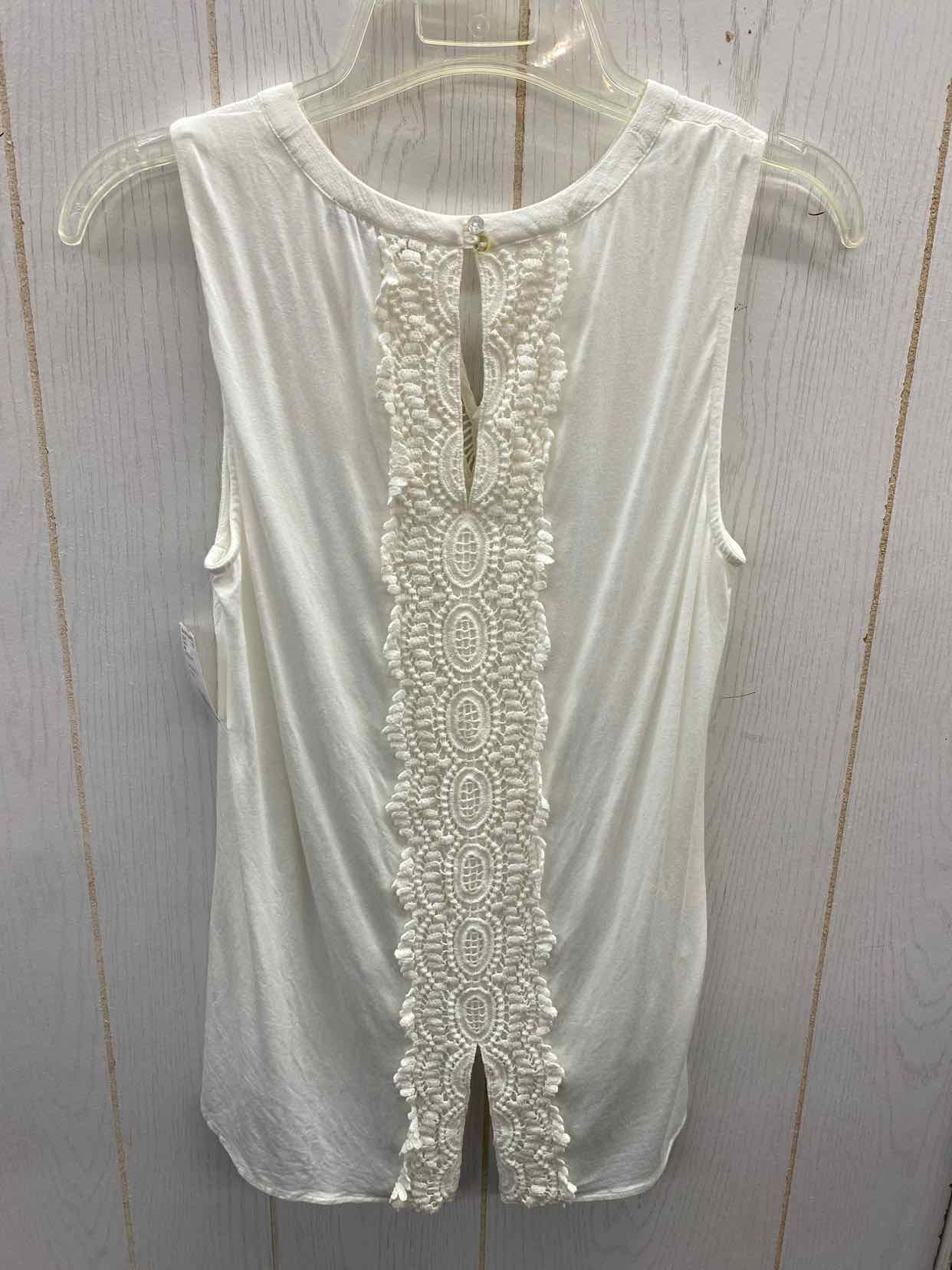 Pale Sky White Womens Size Small Tank Top