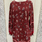 Maurices Burgundy Womens Size 6 Dress