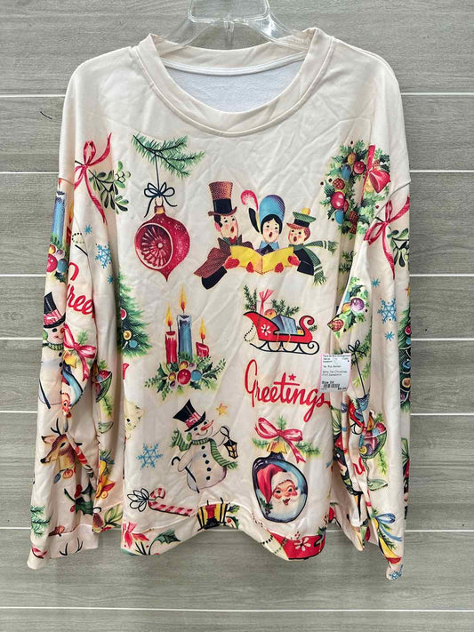 Size 3X Tan Plus Sweatshirt