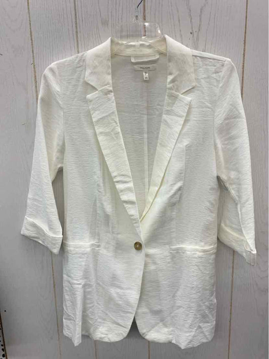 Maurices Cream Womens Size 2/4 Blazer