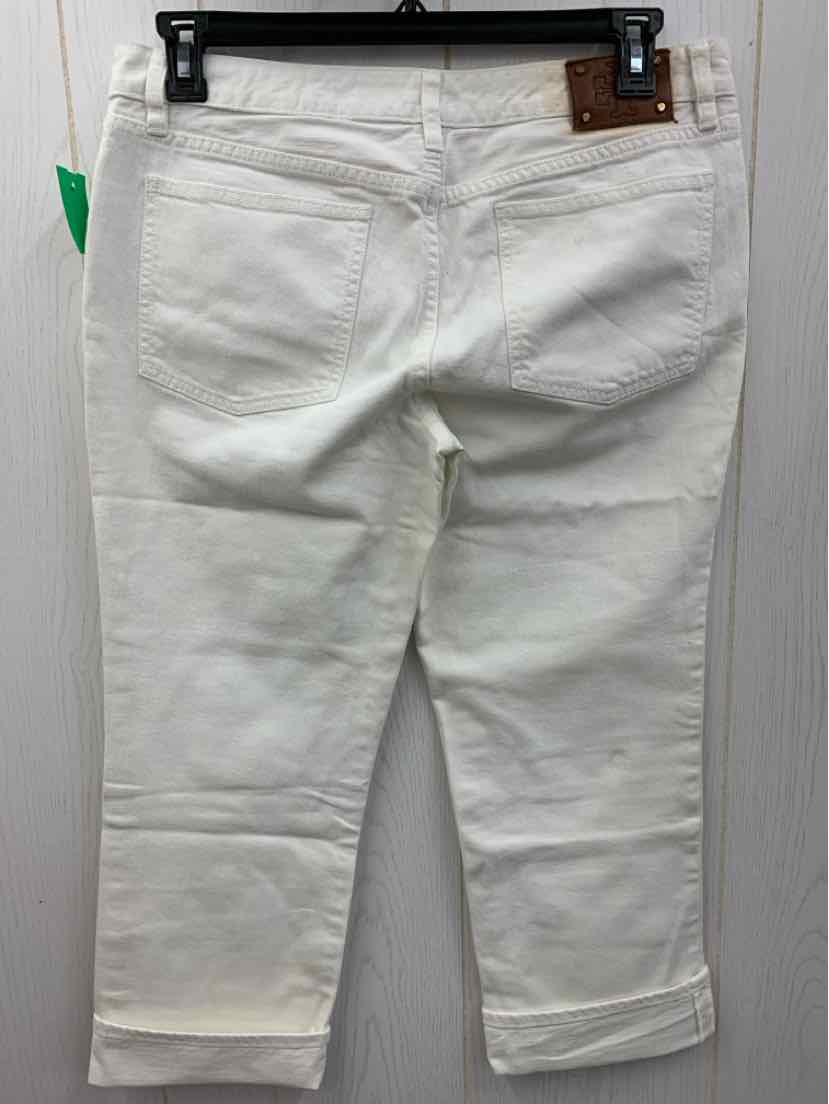 Tory Burch White Womens Size 12 Jeans