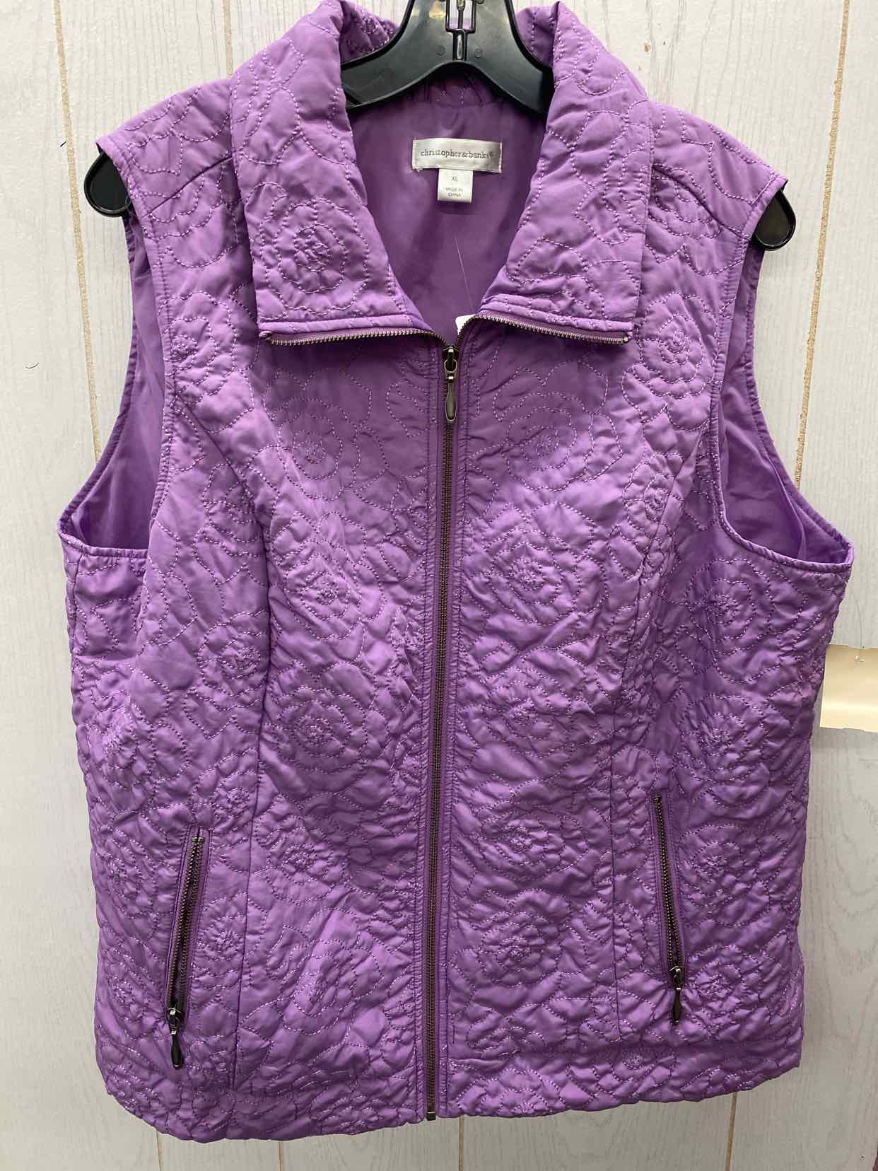 Christopher & Banks Lavender Womens Size XL Vest