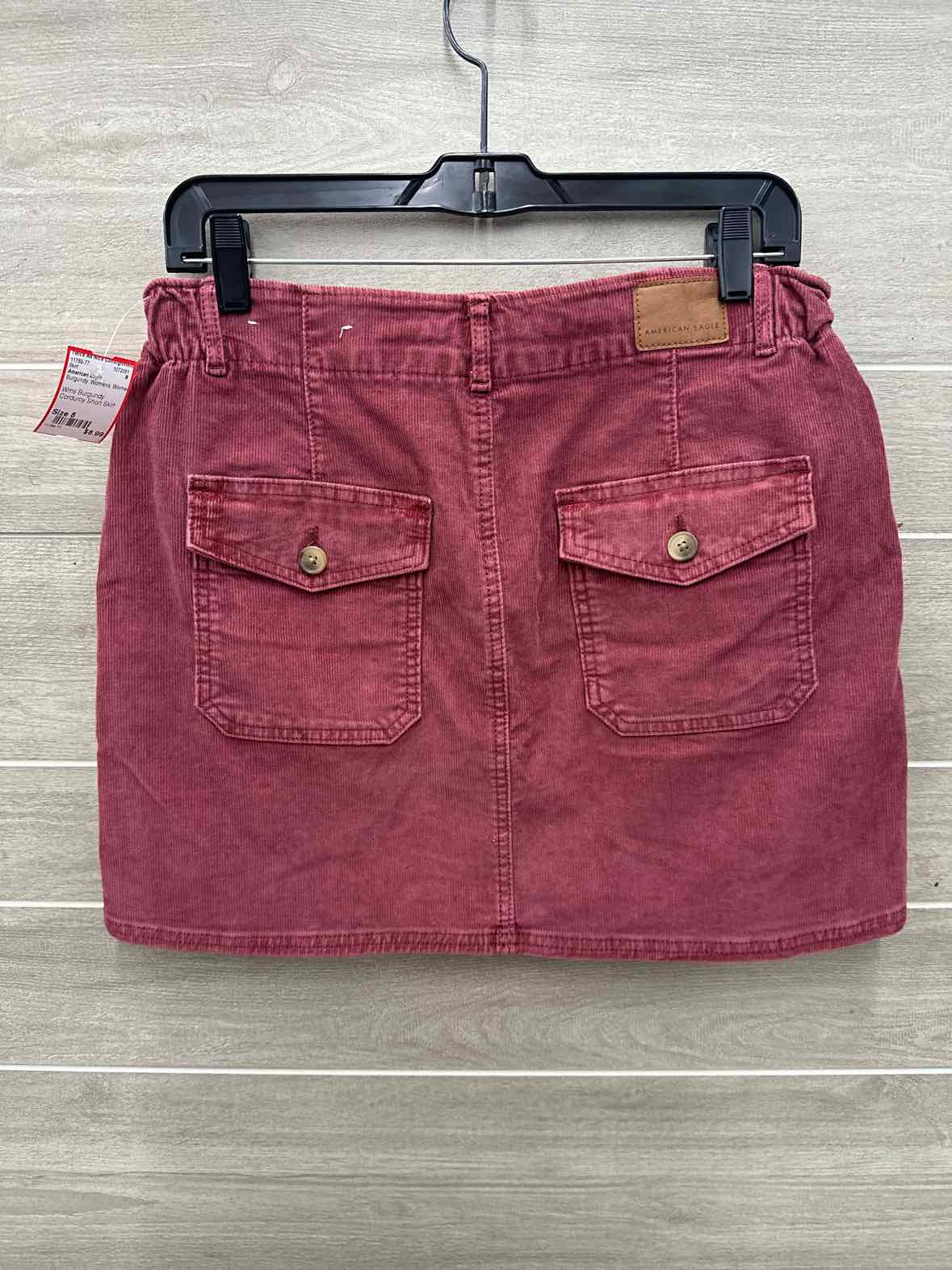 American Eagle Size 8 Burgundy Womens Skirt