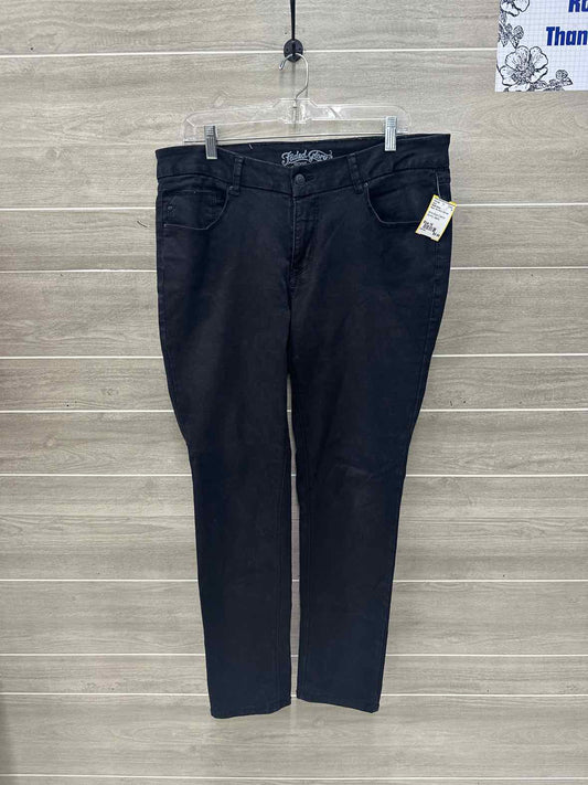 Faded Glory Black Womens Women Size 16 Jeans
