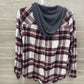 Maurices Size S Burgundy Womens Shirt