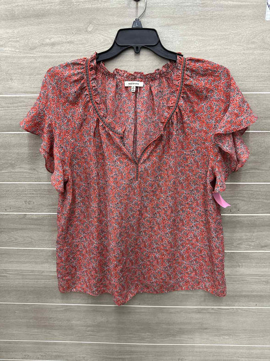 Max Studio Size 1X Orange Plus Shirt