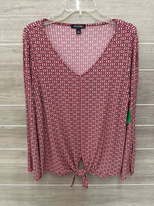 Roz & Ali Size XL Red Womens Shirt