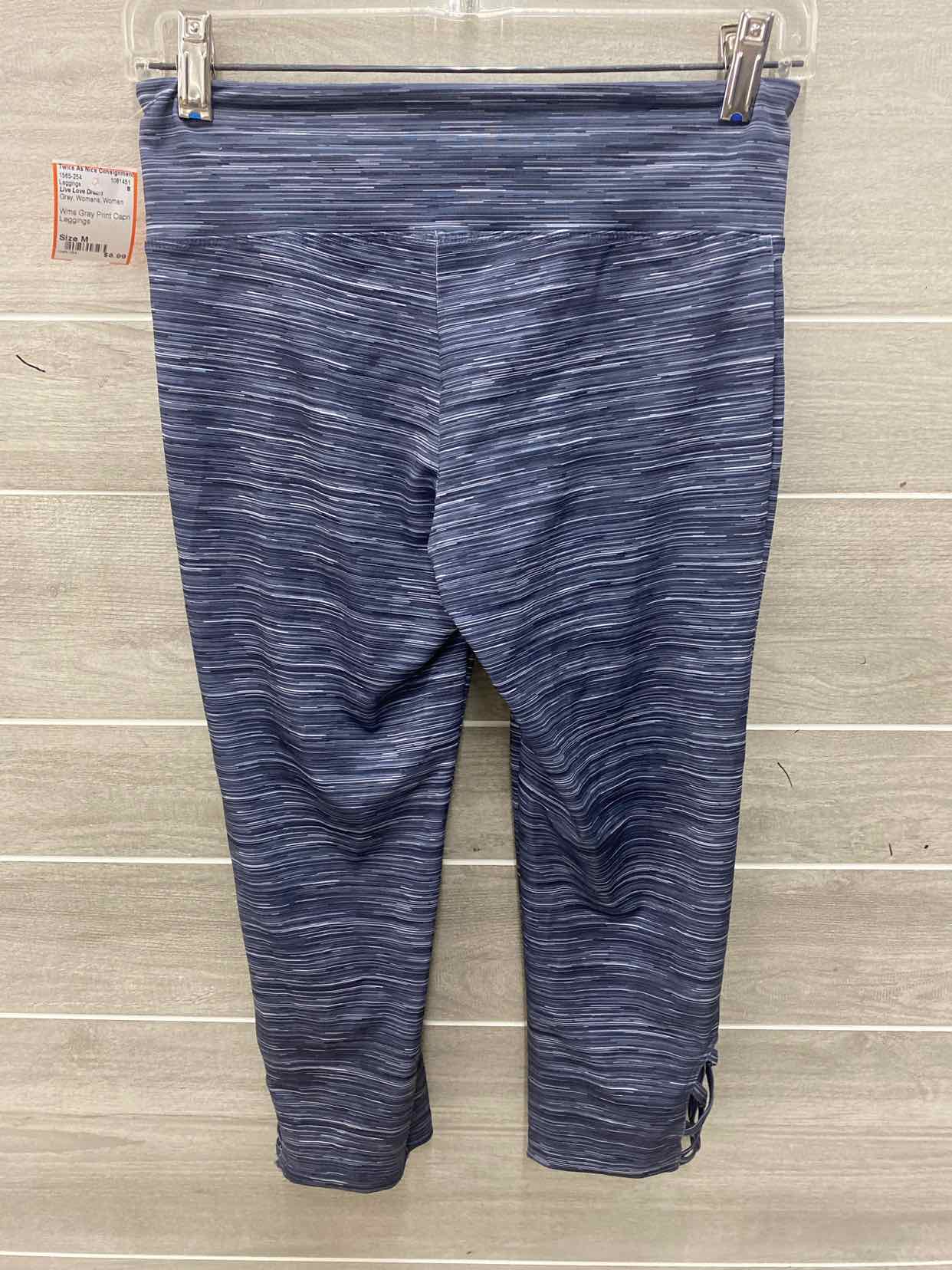 Live Love Dream Gray Womens Women Size M Leggings