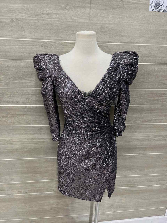 Size 0 Gray Womens Gown/Evening Wear