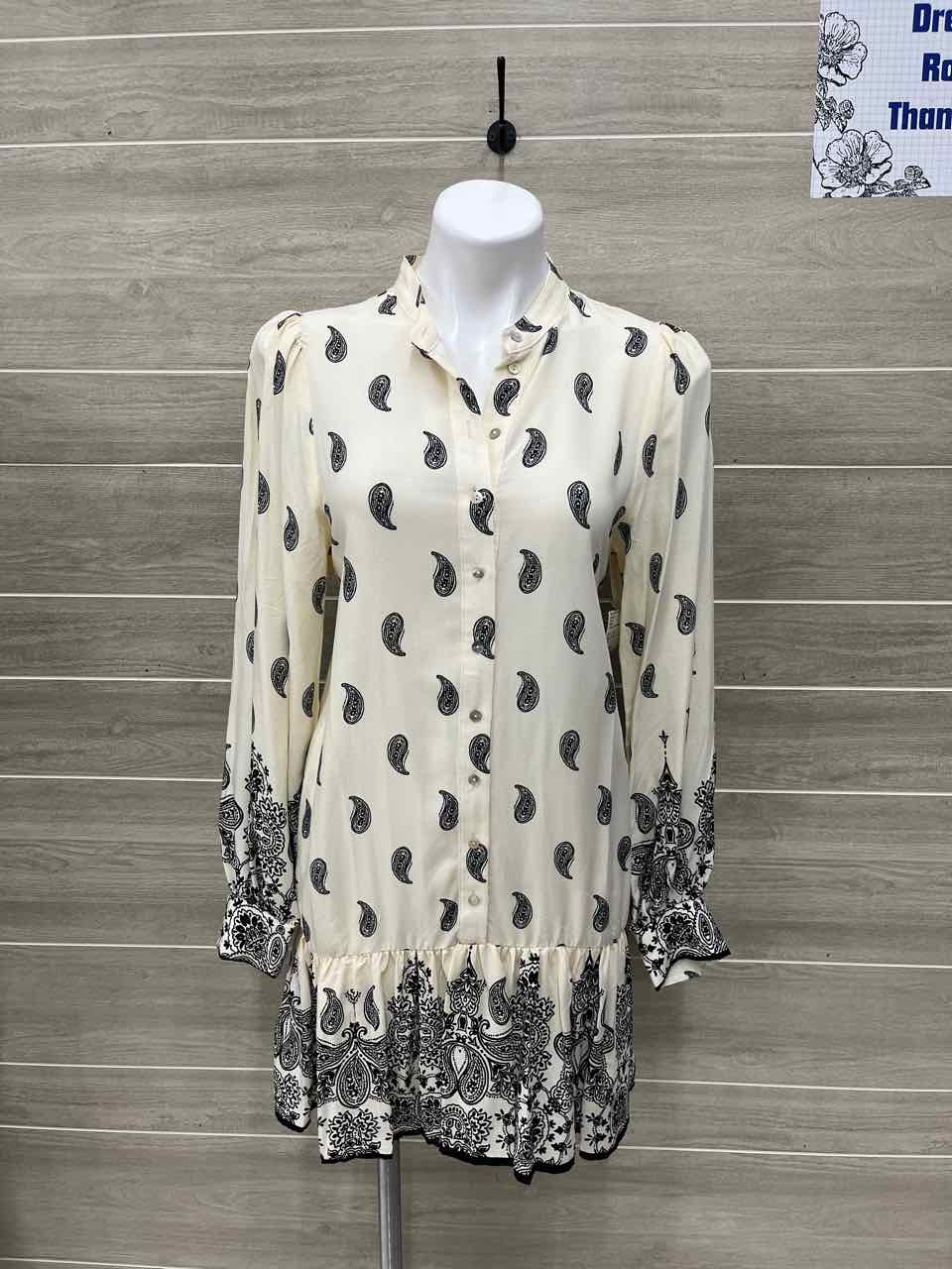 H&M Size 6 Cream Womens Dress