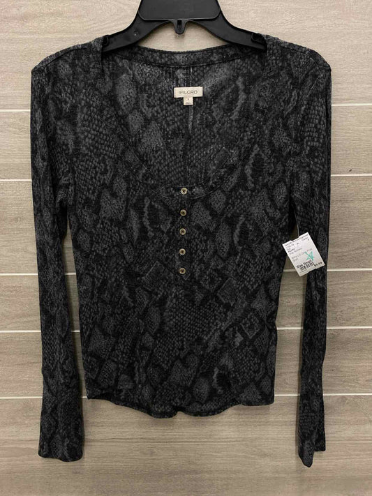 PILCRO Gray Womens Size Small Shirt
