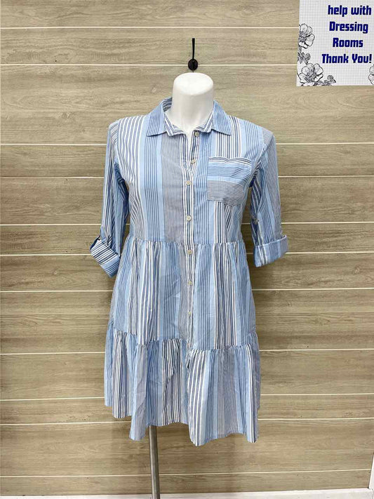 Time & Tru Blue Womens Women Size 8/10 Dress