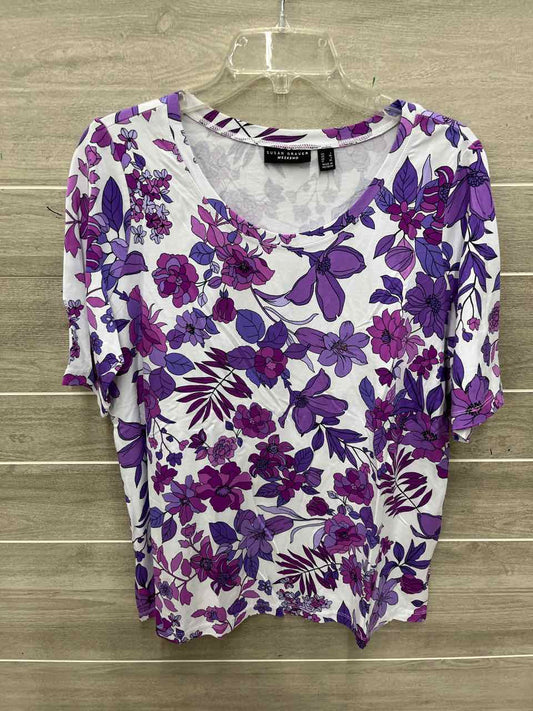 Susan Graver Size L/XL Purple Womens Shirt