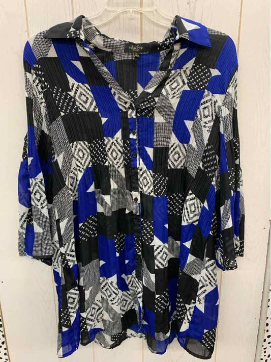 Melissa Paige Blue Womens Size 1X Shirt