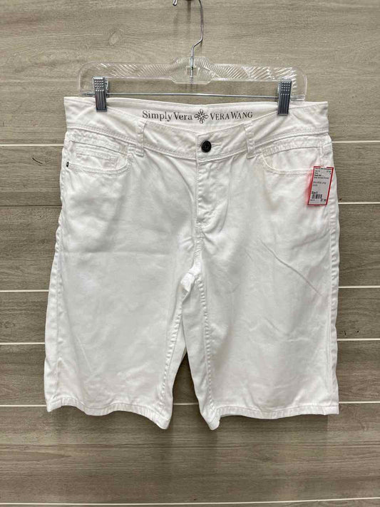 Simply Vera Size 6 White Womens Shorts