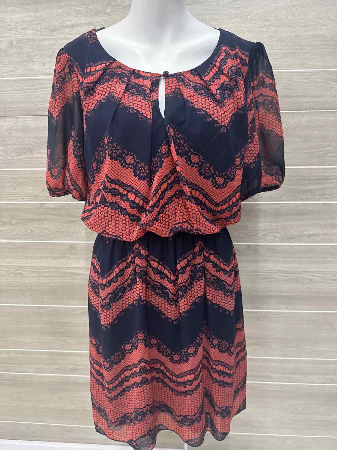 En Focus Size 8P Navy Petite Dress