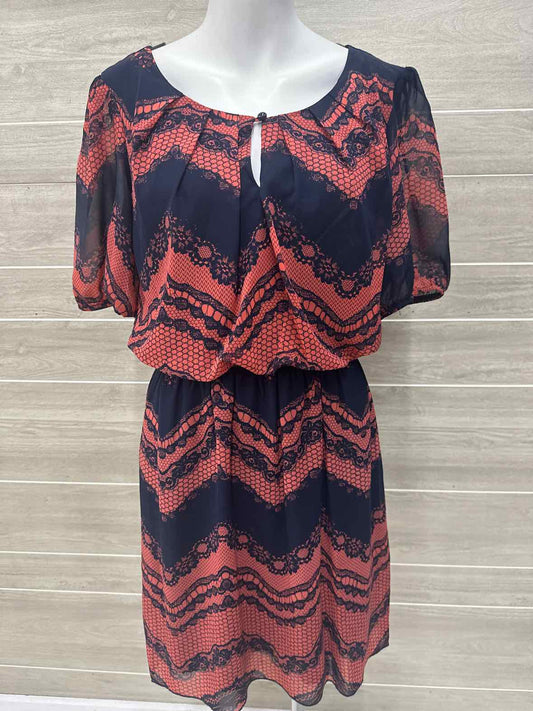 En Focus Size 8P Navy Petite Dress