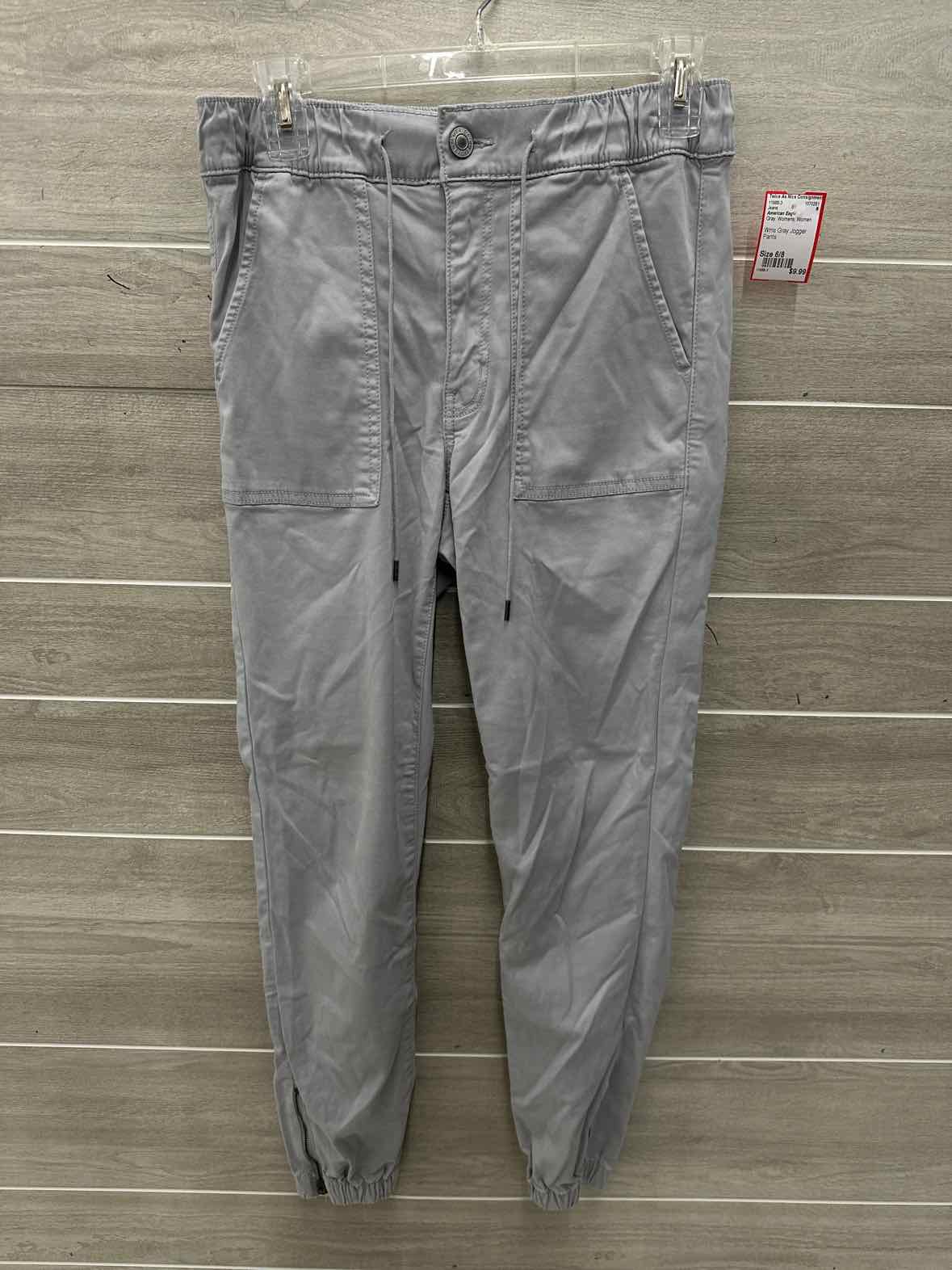 American Eagle Size 6/8 Gray Womens Jeans