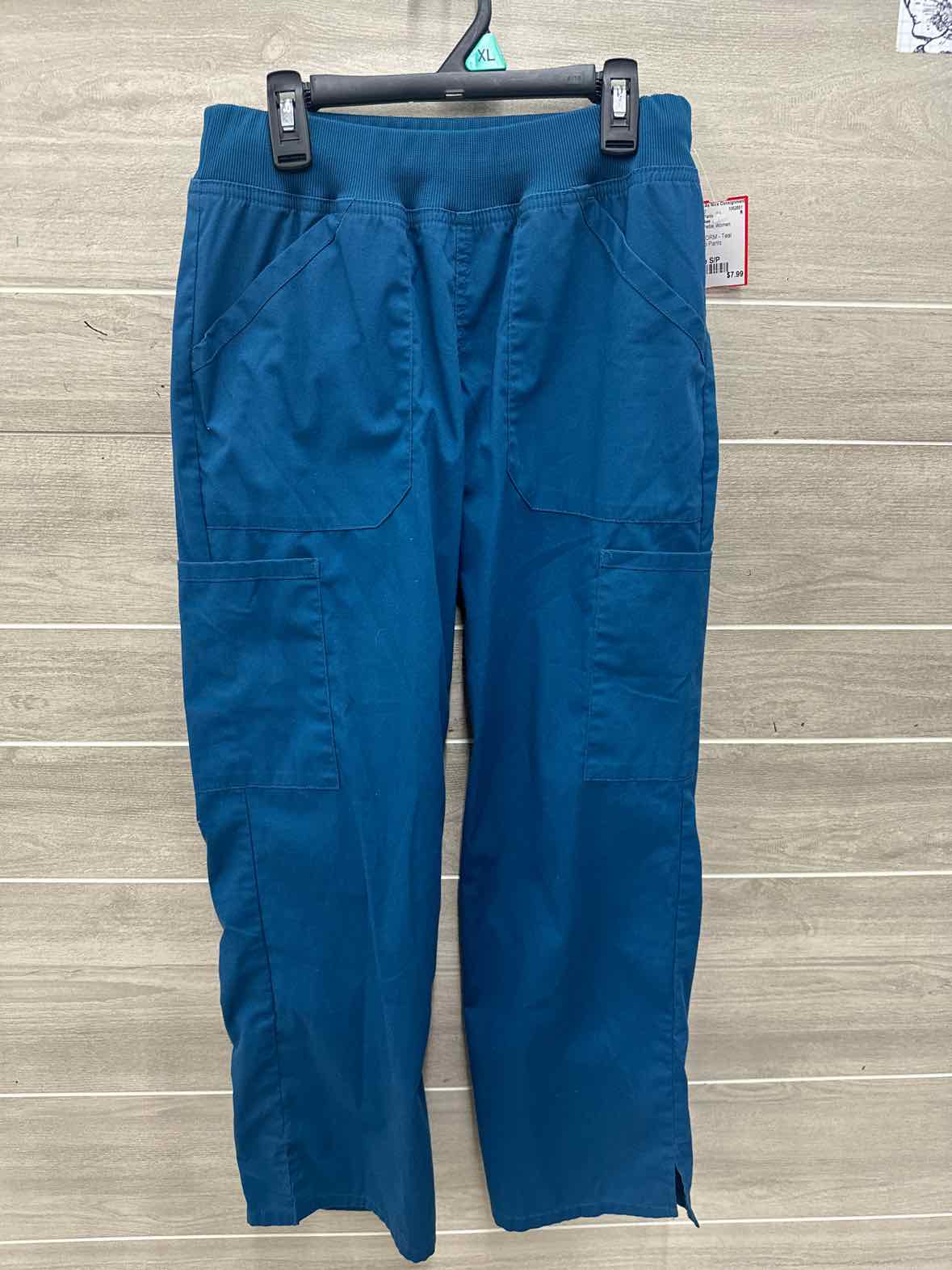 Cherokee Size S/P Teal Petite Scrub Pants