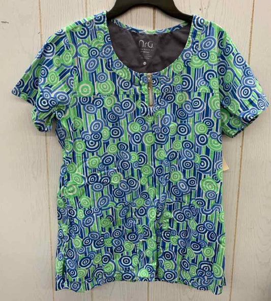 Barco Green Womens Size Small Scrub Top