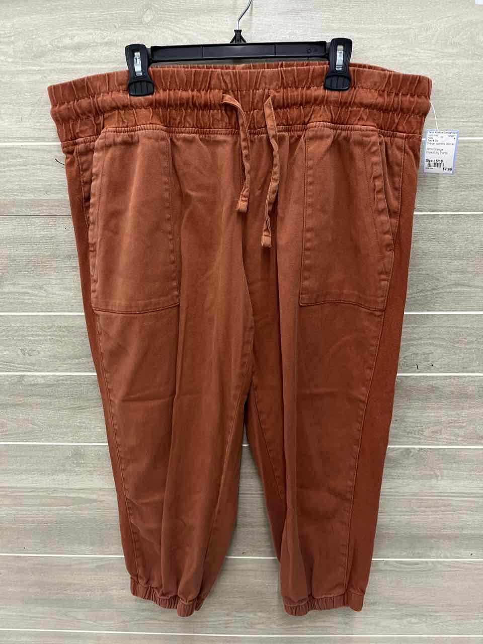 Time & Tru Size 16/18 Orange Womens Pants