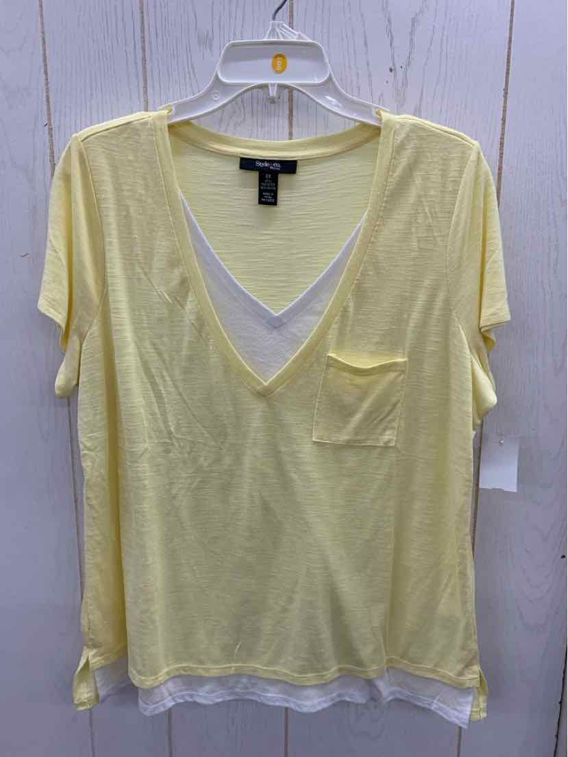 Style & Co Yellow Womens Size XL Shirt