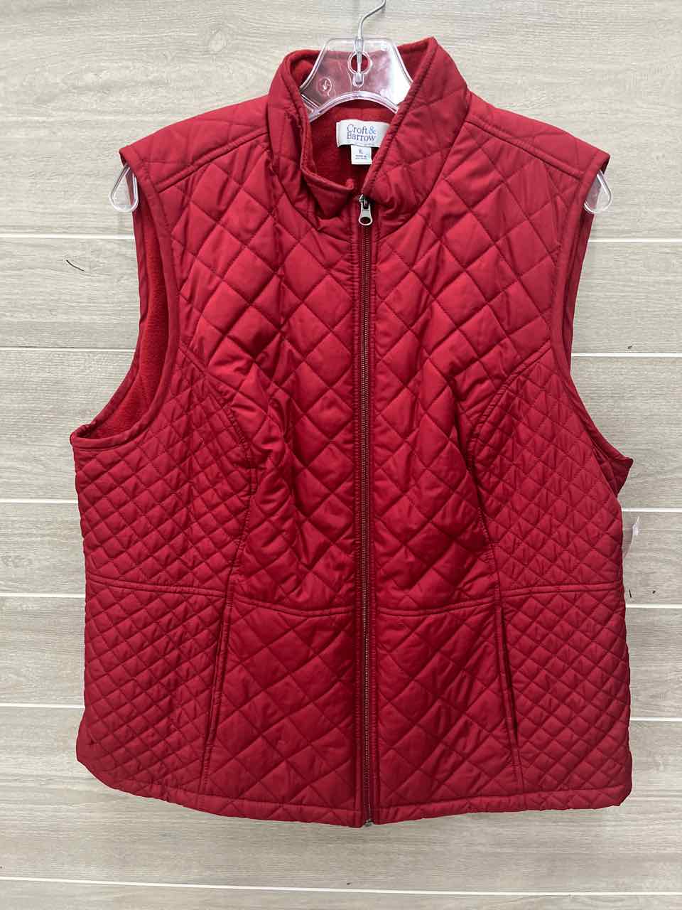 Croft & Barrow Size XL Red Womens Vest