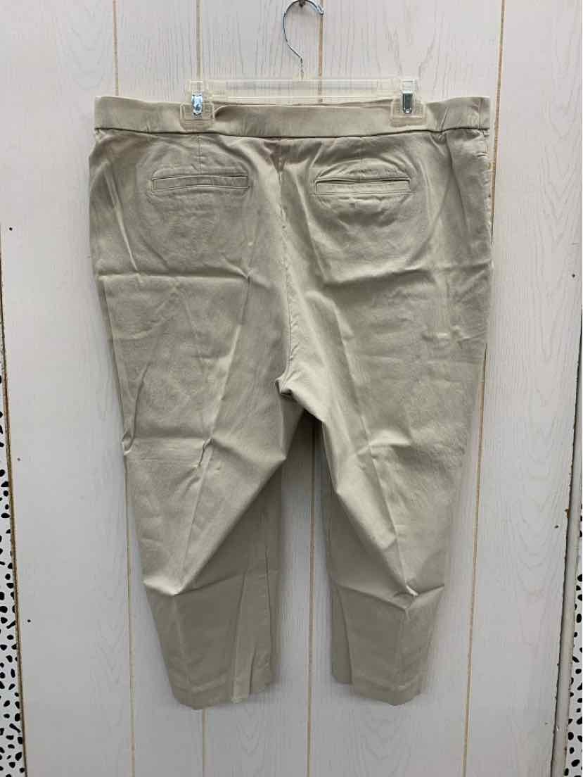 Khaki Womens Size 20W Pants