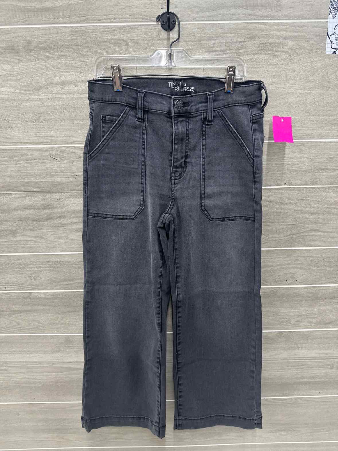 Time & Tru Size 4 Gray Womens Jeans