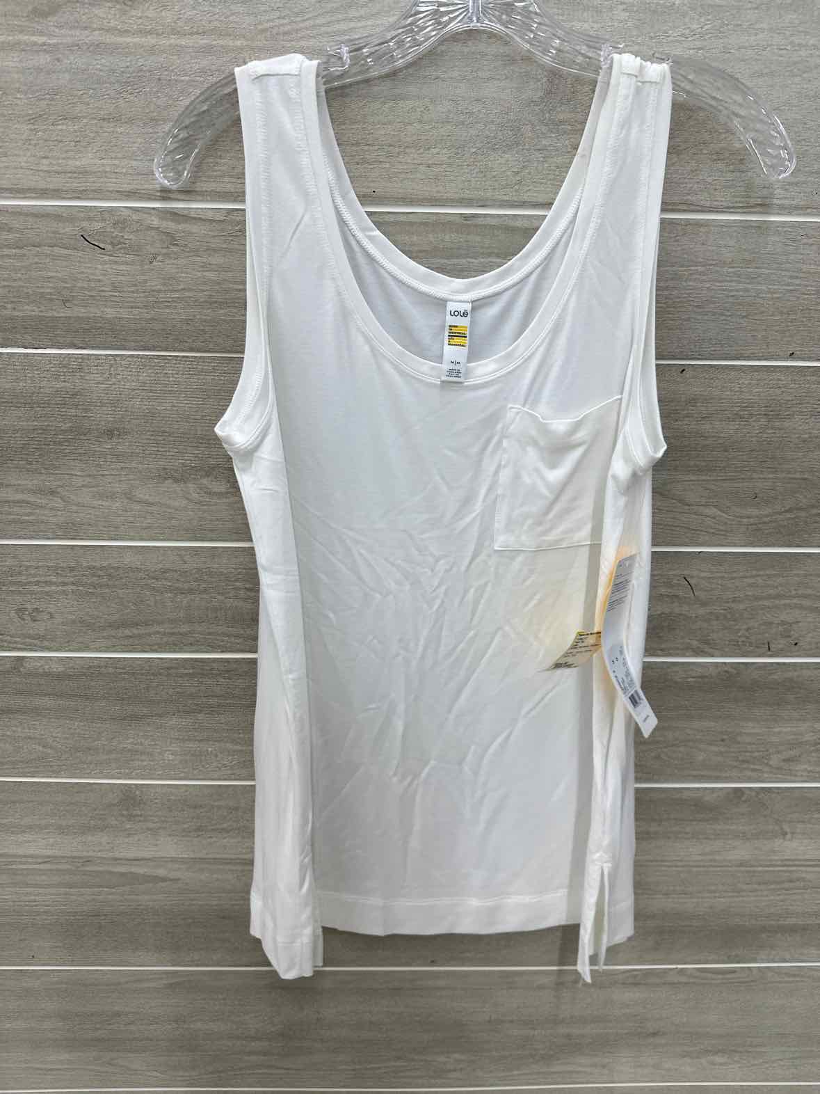 Lole White Womens Women Size M Tank Top