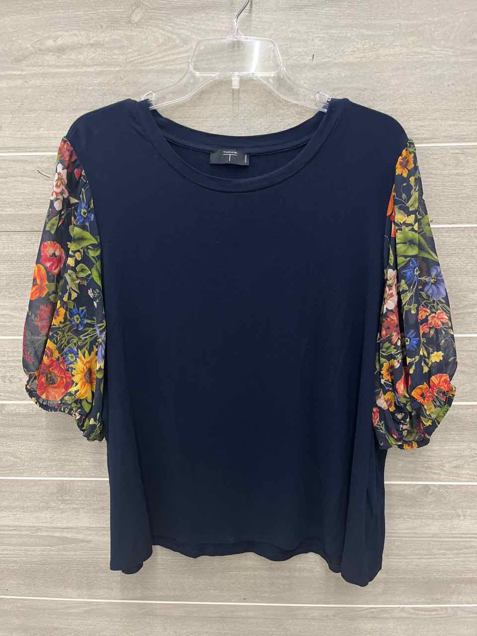 Tahari Size 18/20 Navy Womens Shirt