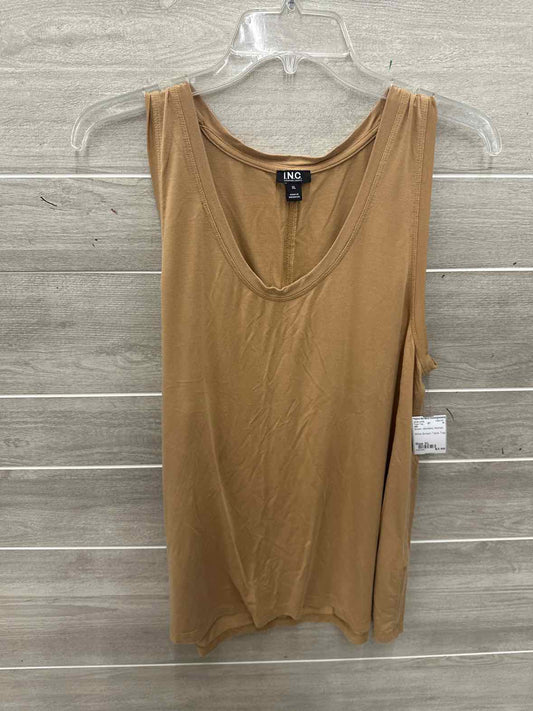 INC Size XL Brown Womens Tank Top
