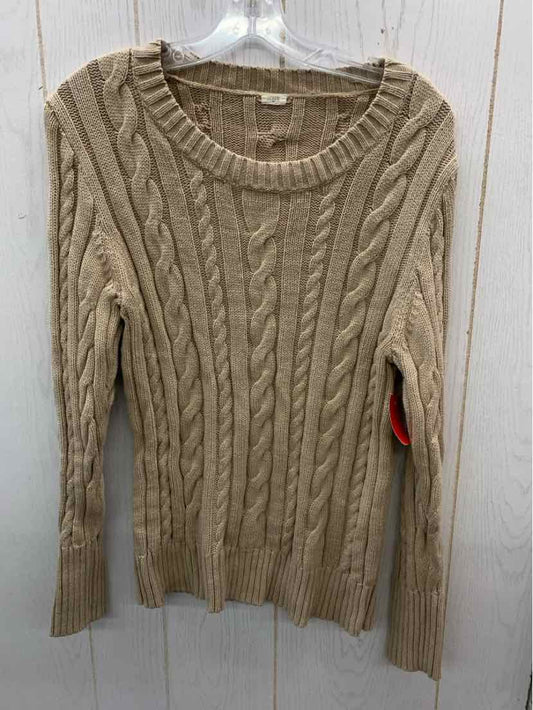 J Crew Tan Womens Size L Sweater
