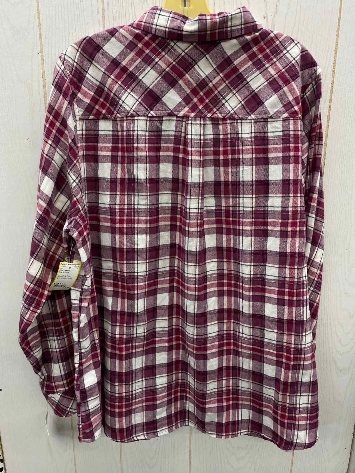 Croft & Barrow Pink Womens Size 1X Shirt