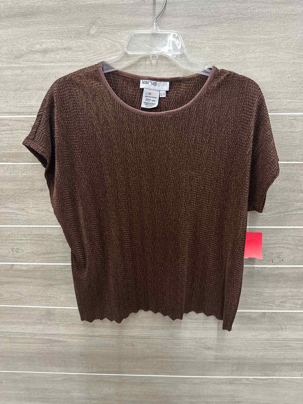 LanaLee Brown Womens Women Size XL Shirt