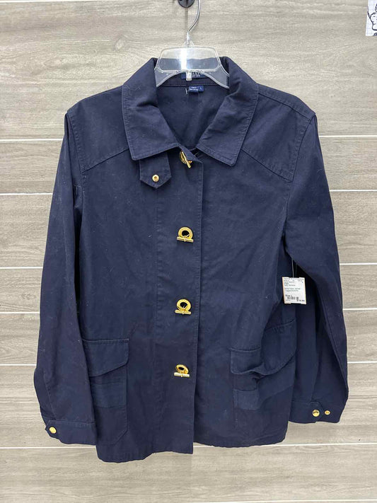 Chaps Navy Womens Size L Jacket (Outdoor)