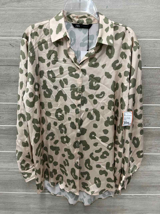 ZARA Size S Green Womens Shirt