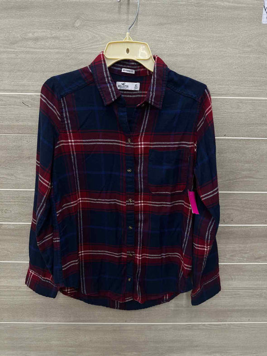 Hollister Size XS Navy Junior Shirt