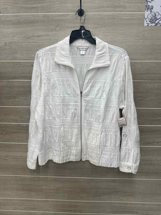 Christopher & Banks White Womens Women Size 14/16 Blazer