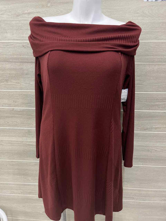 Maurices Size 12/14 Brown Womens Dress
